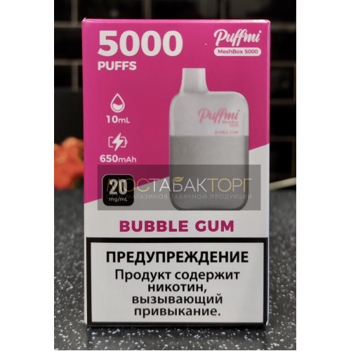 Электронная сигарета Паффми Жвачка 5000 затяжек (PUFFMI MeshBox)